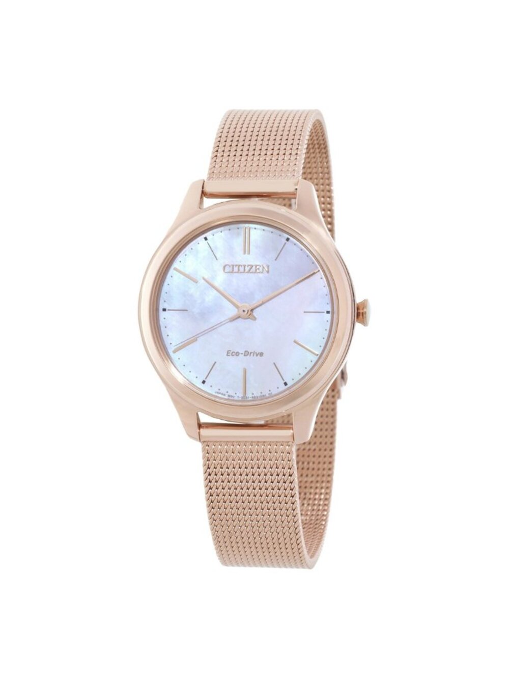 NWT Citizen Eco-Drive Light Pink Mother of Pearl Ladies Watch
